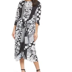 Caara Krefeld scarf print midi dress